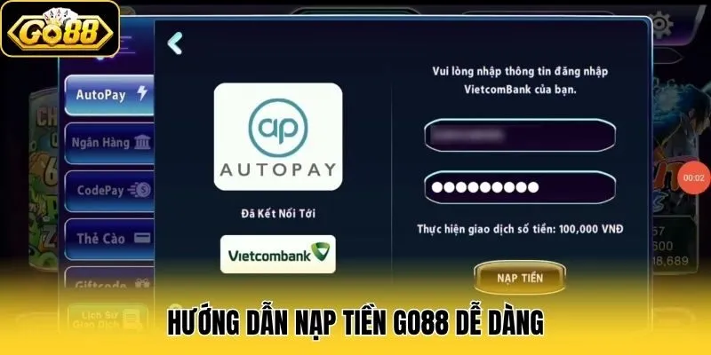 Nạp Tiền Go88 1 Hướng dẫn nạp tiền Go88 dễ dàng
