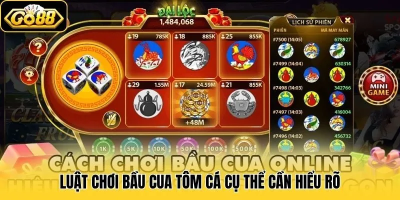 Bầu Cua Tôm Cá - Game Casino Trực Tuyến Hot Nhất Tại Go88 2 Luật chơi Bầu Cua Tôm Cá cụ thể cần hiểu rõ